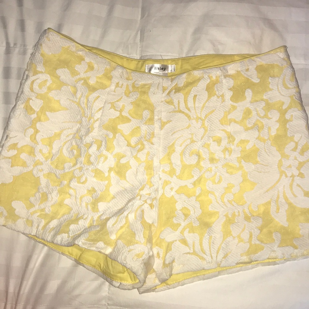 Pale yellow adorable shorts!